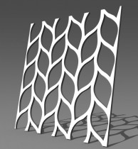 Резная 3D перегородка Р17 Плакучая ива